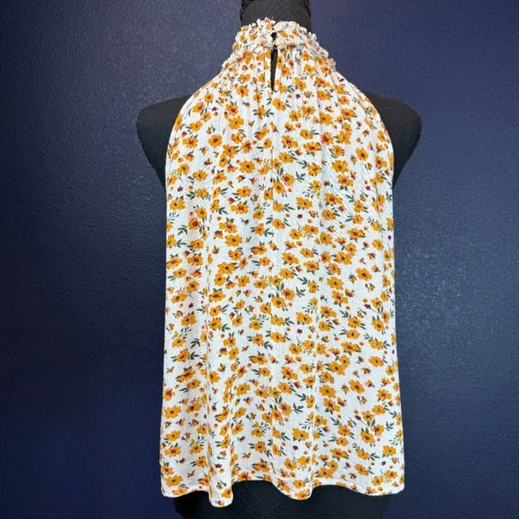 Dizzy Gal Brinn Sunny Floral Keyhole Tank Top, Size Large - Picture 9 of 11